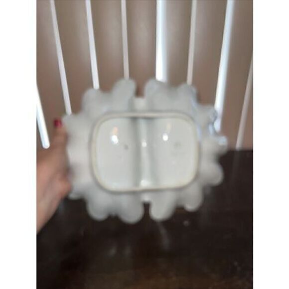 Gerold-Porzellan Bavaria Decorative Split Serving Dish Bowl Handle West Germany - Picture 7 of 9